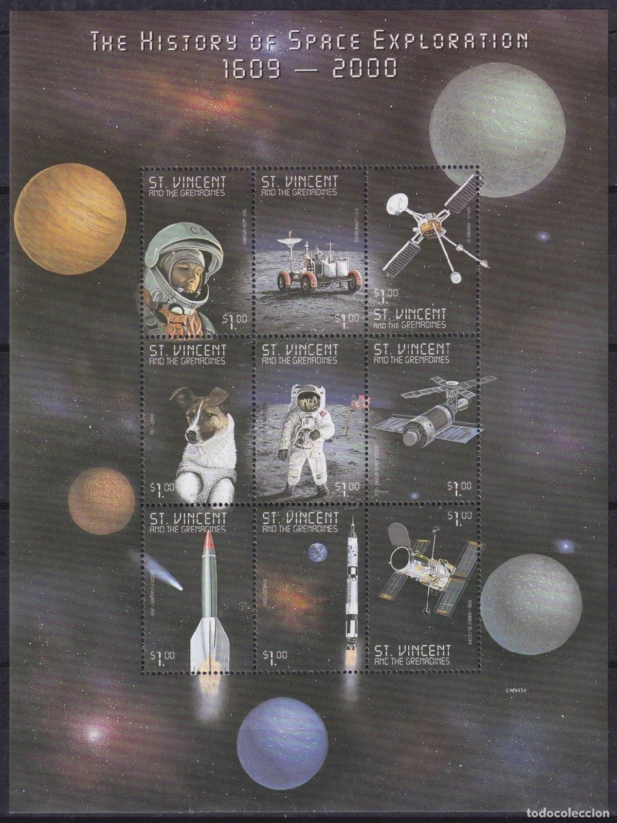 Briefmarken: F-EX62277 ST VINCENT & GRENADINES MNH 1999 SPACE EXPLORATION COSMOS SATELLITE.