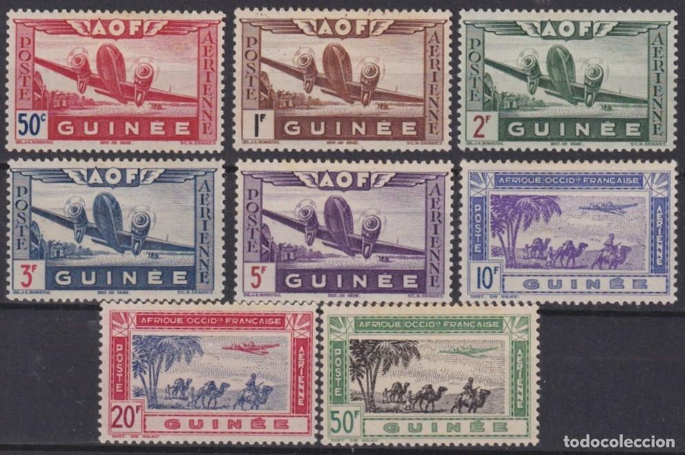 Briefmarken: F-EX56253 FRENCH GUINEA MH 1948 AIRPLANE COMPLETE SET.