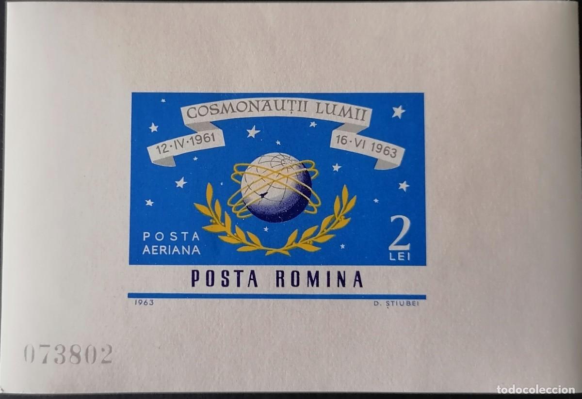 Sellos: RUMANIA 1964 - HB CONQUISTA ESPACIAL .