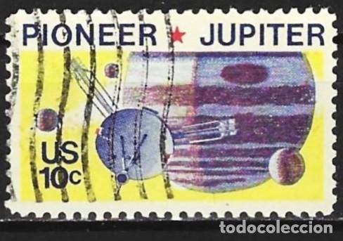 Sellos: Estados-Unidos 1975 - Mi 1164 - YT 1044 - Sonda espacial Pioneer 10