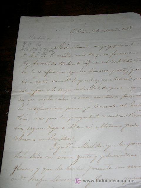 Sellos: CARTA 23-10-1858 - Foto 2