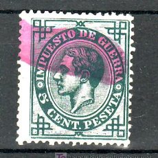 Selos: ESPAÑA 183 USADA, ANULADO CON PINCELADA VIOLETA, . Lote 15582391