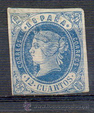 Sellos: 12 CUARTOS 1862*, , EDIFIL 59 - Foto 1