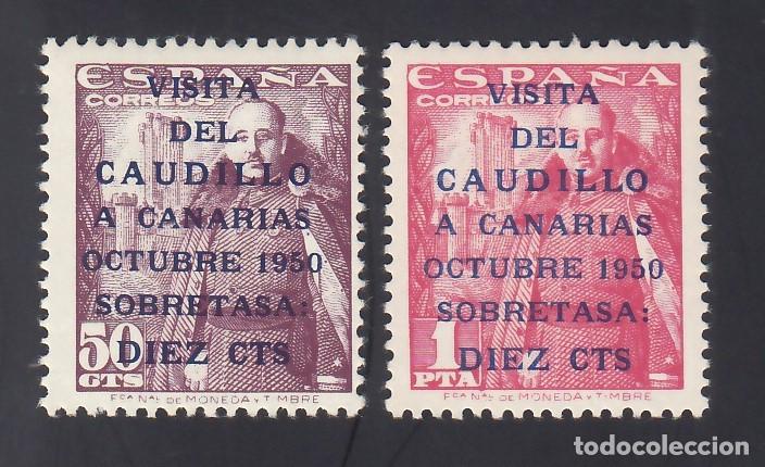 ESPAÑA, 1951 EDIFIL Nº 1088 / 1089 /*/ VISITA DEL CAUDILLO A CANARIAS (Sellos - España - Otros Clásicos de 1.850 a 1.885 - Nuevos)