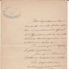 Selos: CORREO CARLISTA - DIPUTACION DEL REYNO DE NAVARRA - NOMBRAMIENTO FORAL DE UN AYUNTAMIENTO -1874. Lote 322785338