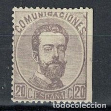 Sellos: TV.10/ 1872, REINADO DE AMADEU I, EDIFIL 123 MH*CATALOGO 150 €