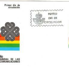 Sellos: SOBRE PRIMER DÍA AÑO MUNDIAL DE LAS COMUNICACIONES 1983