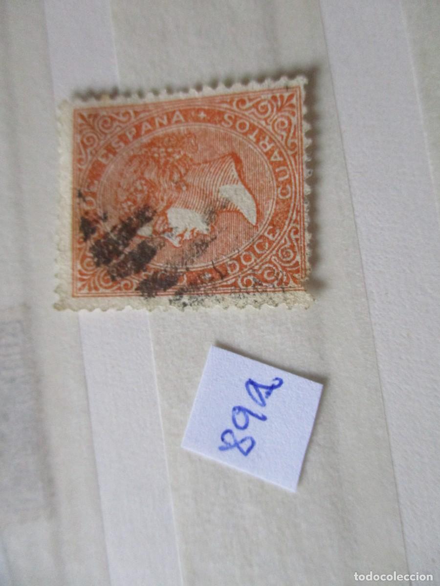 Sellos: ISABEL II- 12 CUARTOS 89A 1867 - Foto 1