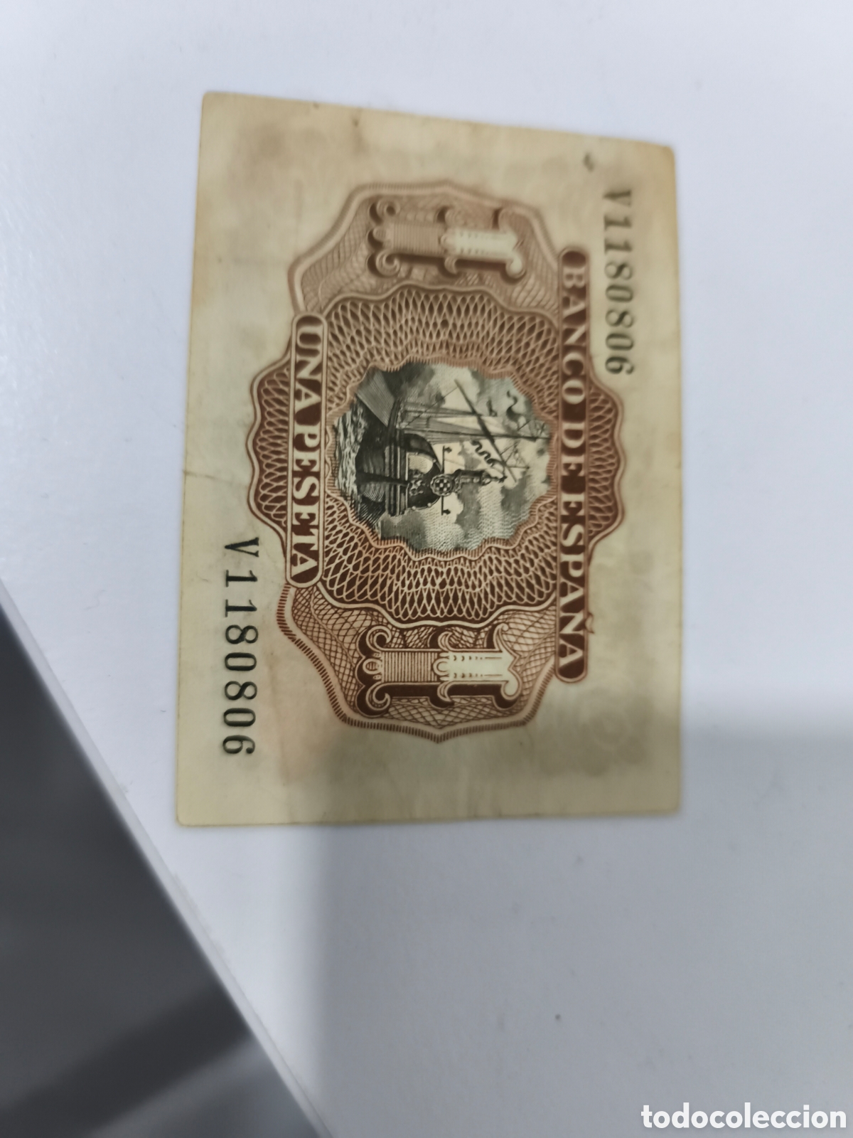 Sellos: billete de 1 peseta sin utilizar - Foto 2