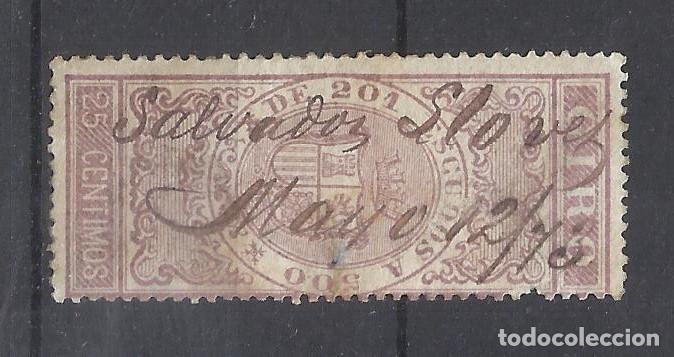 Sellos: Giro 25 CENTIMOS USADO 1873 - Foto 1