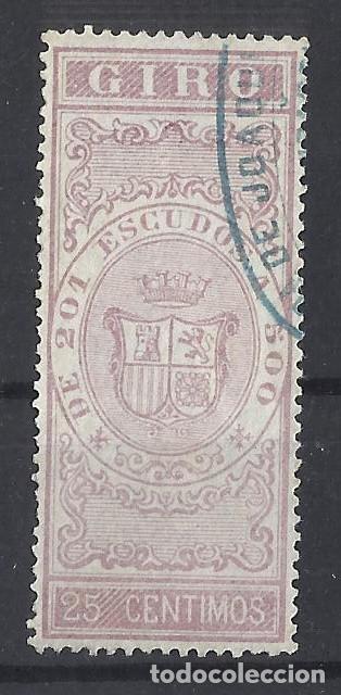 Sellos: Giro 25 CENTIMOS USADO - Foto 1