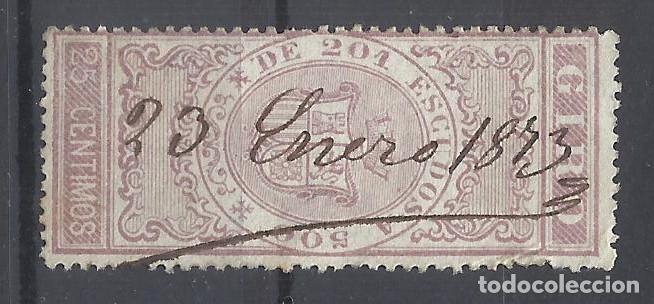 Sellos: Giro 25 CENTIMOS USADO 1873 - Foto 1