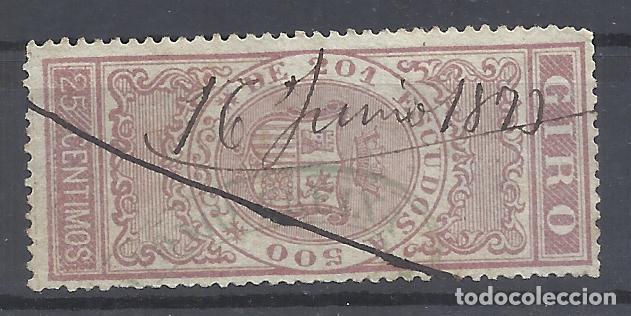 Sellos: Giro 25 CENTIMOS USADO 1873 - Foto 1