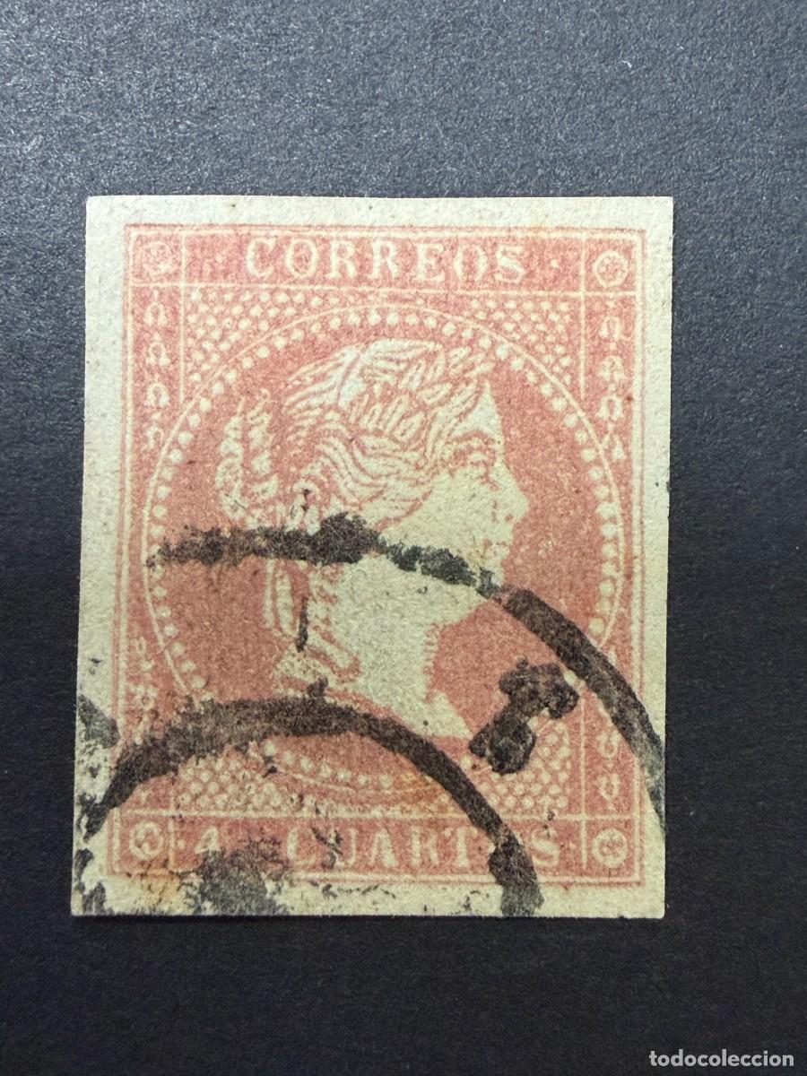 Sellos: ESPA&Ntilde;A, 1856. EDIFIL 43. ISABEL II. RUEDA. USADO.