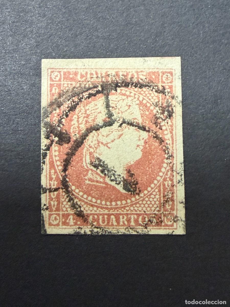 Sellos: ESPA&Ntilde;A, 1856. EDIFIL 43. ISABEL II. RUEDA. USADO.