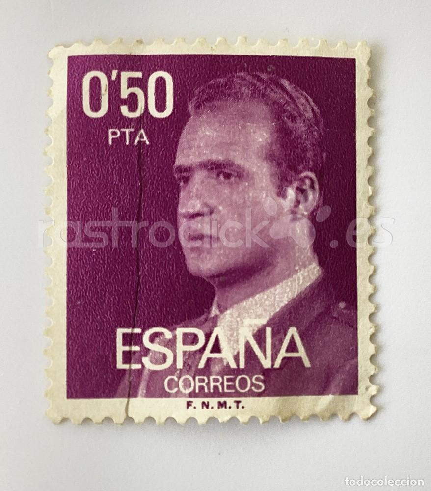 Sellos: Sello de Correos 50 c&eacute;ntimos Juan Carlos I Rey de Espa&ntilde;a