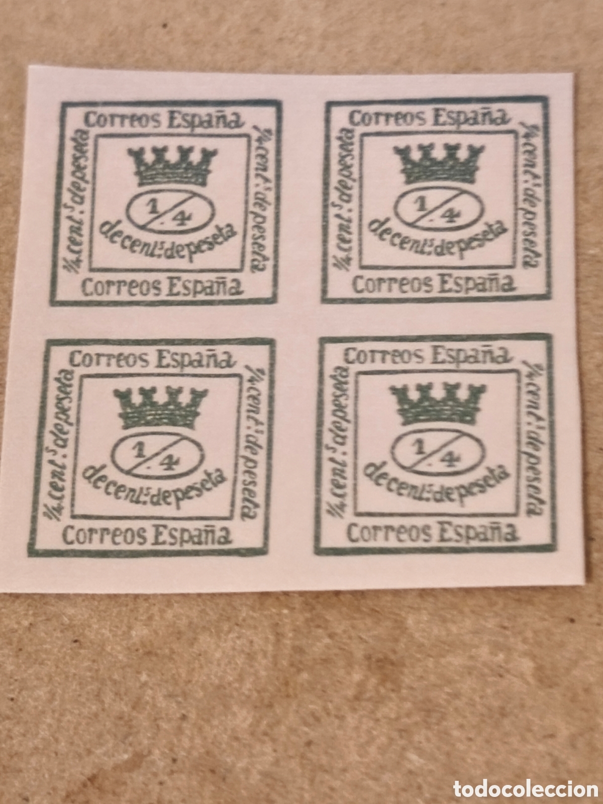 Sellos: Sello cl&aacute;sico de Espa&ntilde;a n 130 nuevo con su goma** escaso 4 cuartos ver