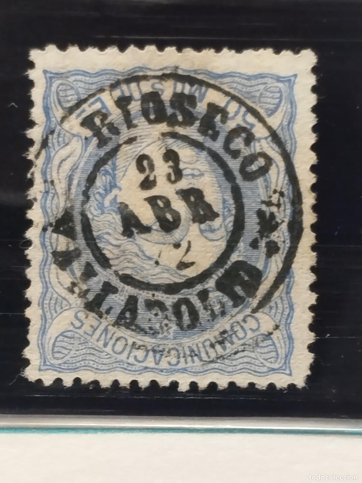 Sellos: JT - ESPA&Ntilde;A - EDIFIL 107. FECHADOR DE RIO SECO. VALLADOLID. TIPO II. LUJO