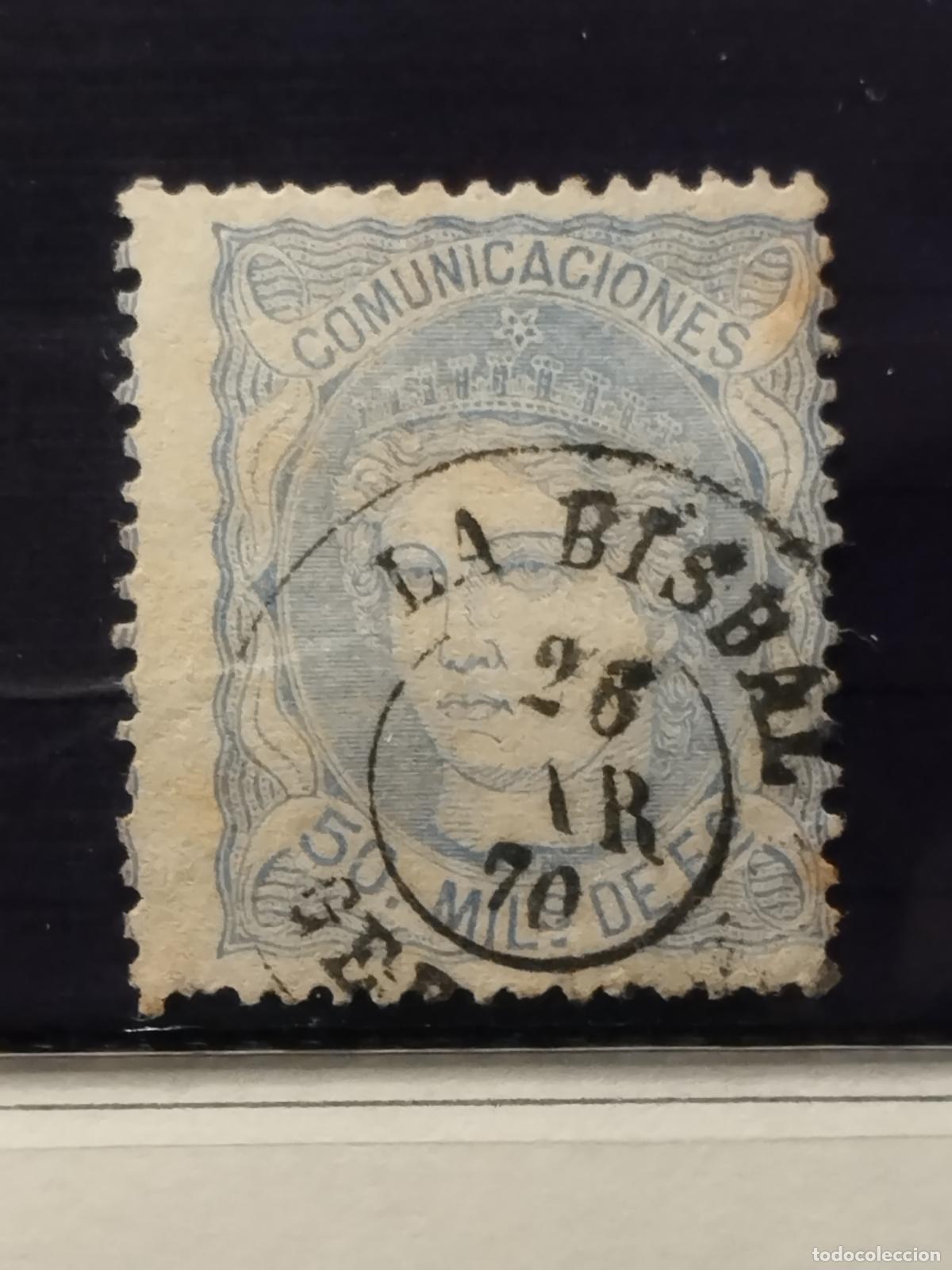 Sellos: JT - ESPA&Ntilde;A - EDIFIL 107. FECHADOR DE LA BISBAL. GERONA. MUY BONITO.