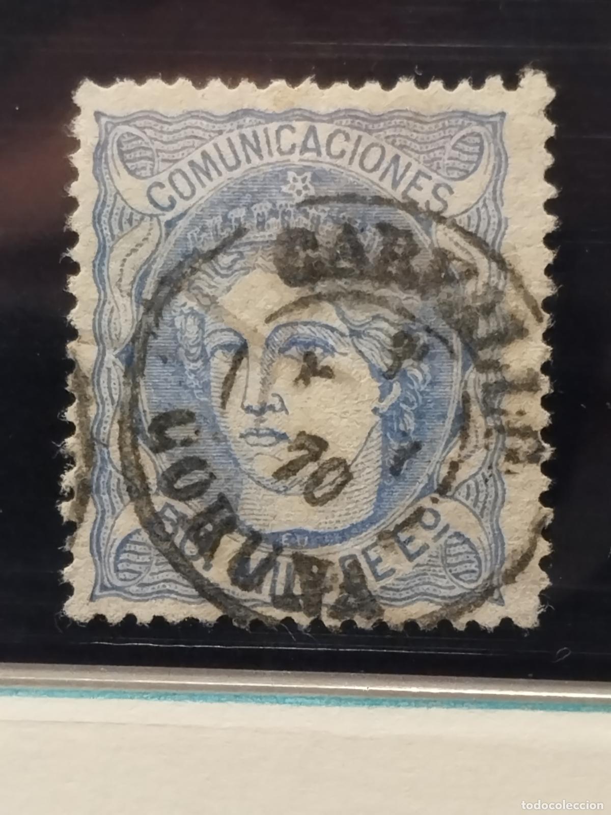 Timbres: JT - ESPA&Ntilde;A - EDIFIL 107. FECHADOR DE CARVALLO. CORU&Ntilde;A. TIPO II. LUJO Y RARO.