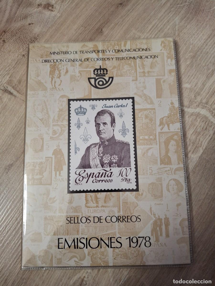 Francobolli: M152 Carpetilla Correos Sellos Espa&ntilde;a emisiones conmemorativas a&ntilde;o 1978