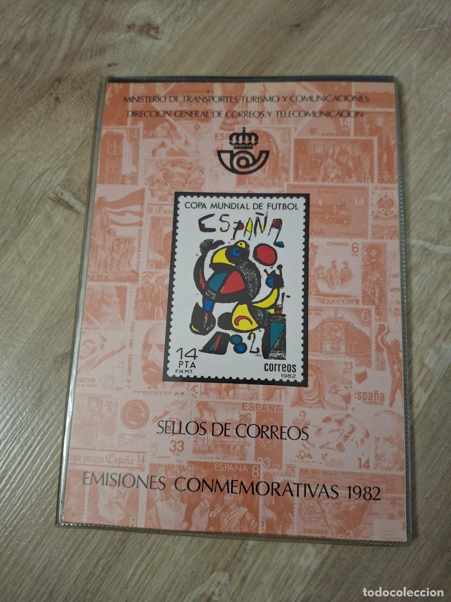 Francobolli: M156 Carpetilla Correos Sellos Espa&ntilde;a emisiones conmemorativas a&ntilde;o 1982