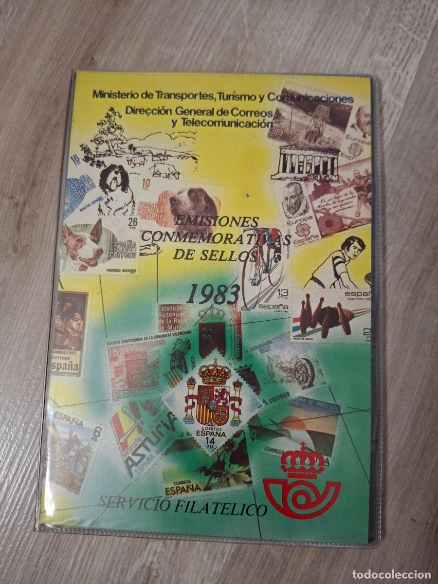 Francobolli: M157 Carpetilla Correos Sellos Espa&ntilde;a emisiones conmemorativas a&ntilde;o 1983
