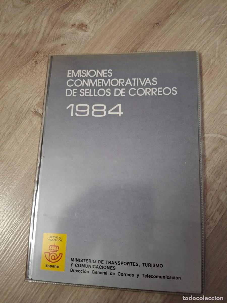 Francobolli: M158 Carpetilla Correos Sellos Espa&ntilde;a emisiones conmemorativas a&ntilde;o 1984