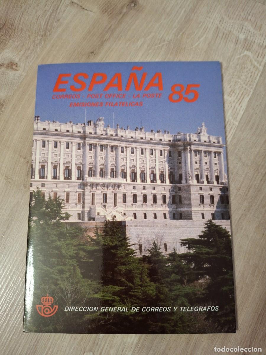 Francobolli: M161 Carpetilla Correos Sellos Espa&ntilde;a emisiones conmemorativas a&ntilde;o 1985