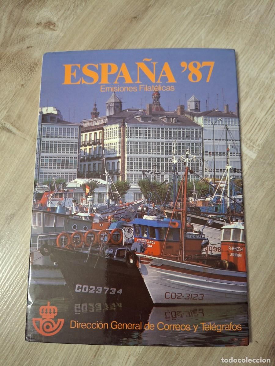 Francobolli: M162 Carpetilla Correos Sellos Espa&ntilde;a emisiones conmemorativas a&ntilde;o 1987