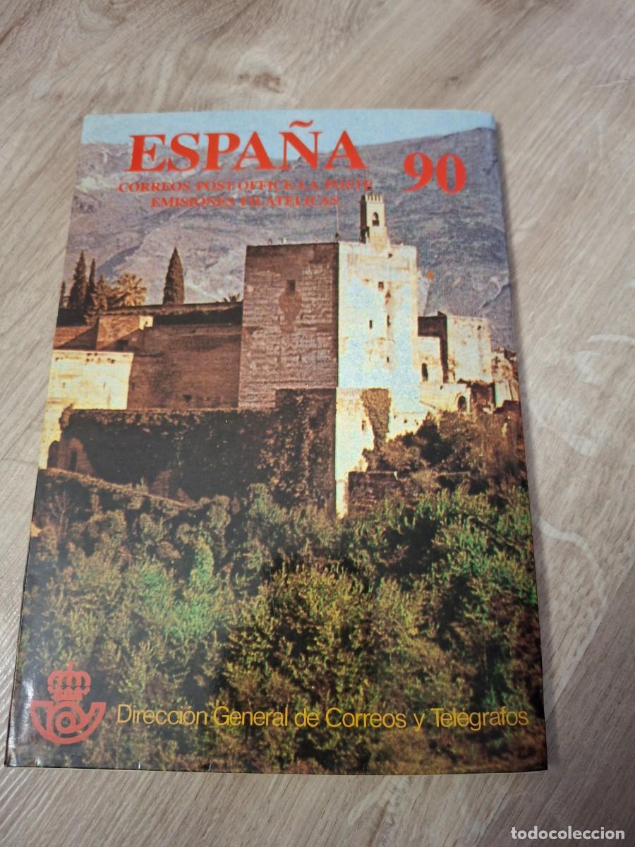 Francobolli: M163 Carpetilla Correos Sellos Espa&ntilde;a emisiones conmemorativas a&ntilde;o 1990