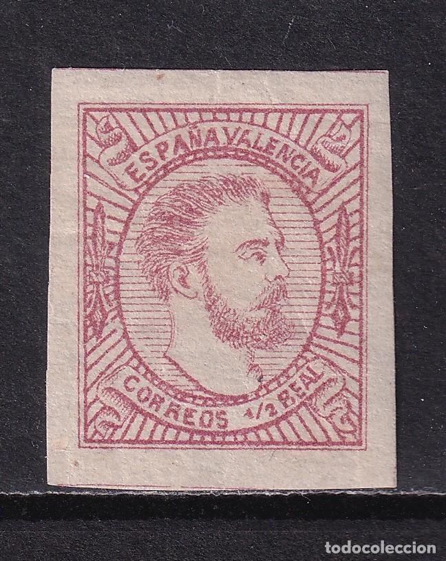 Stamps: 1874 CORREO CARLISTA VALENCIA. NUEVO*. LUJO. 175 &euro;. Firmado