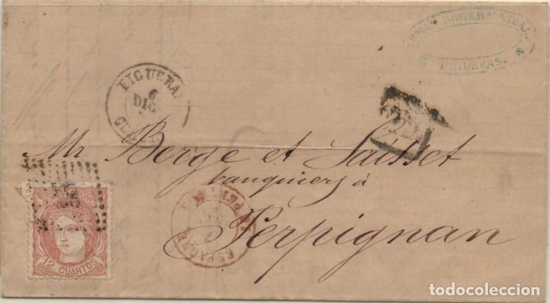 Sellos: FA5891. Emision de 1870, Figueras a Perpignan (Francia)