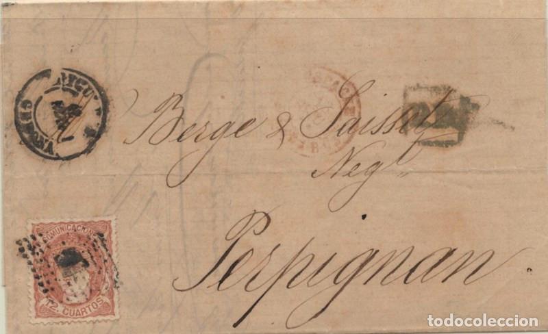 Sellos: FA5892. Emision de 1870, Figueras a Perpignan (Francia)