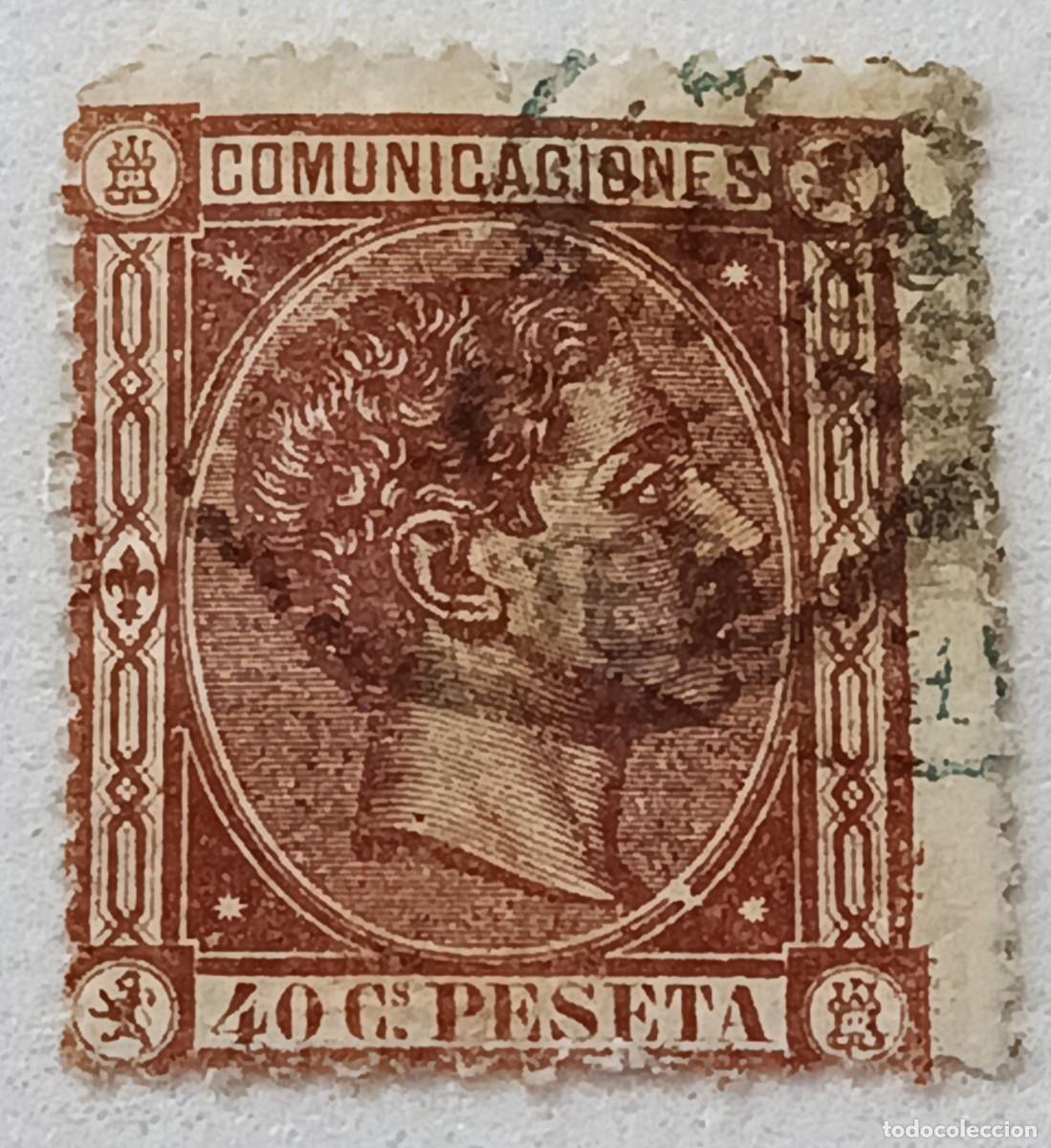 Briefmarken: Sello Espa&ntilde;a 1875, Edifil 167, Alfonso XII