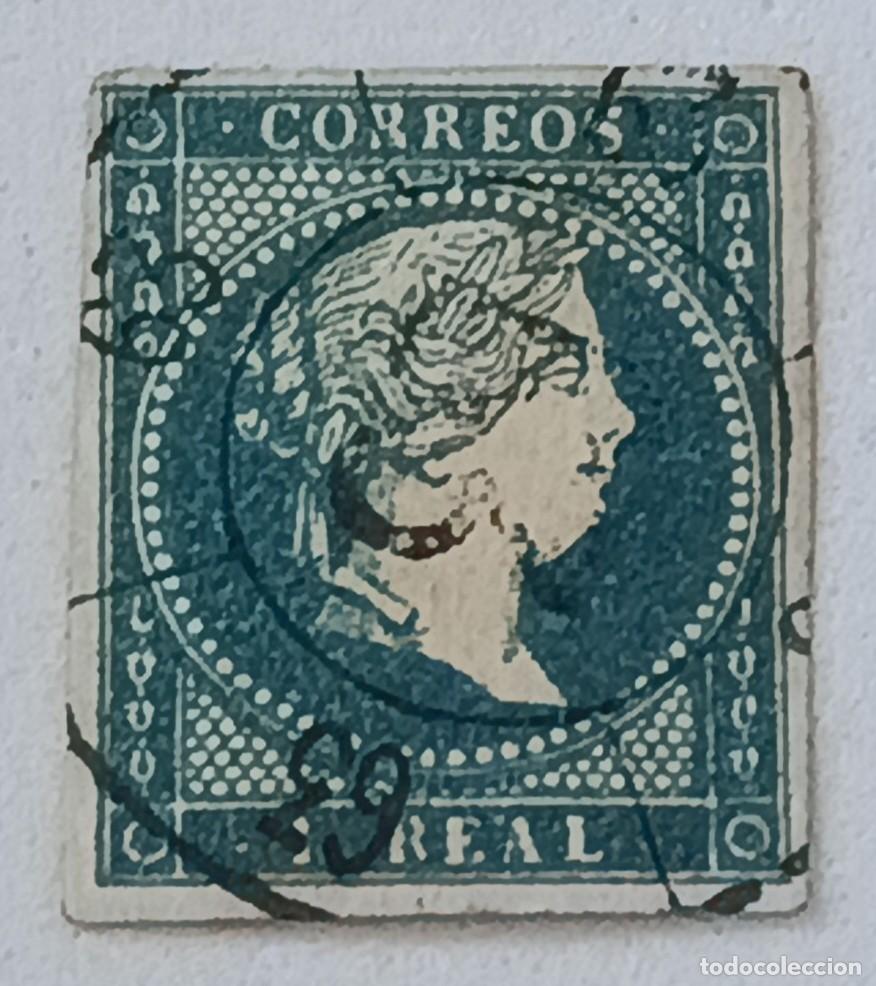 Sellos: Sello Espa&ntilde;a 1855, Edifil 49. Isabel II