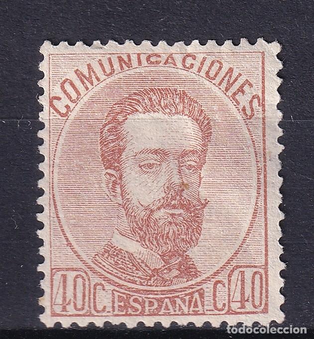Stamps: 1872 AMADEO 40 CTS NUEVO(*). VER