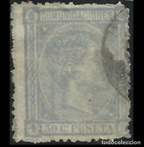 Sellos: Edifil 168 usado &ordm; Espa&ntilde;a 1875 Alfonso XII