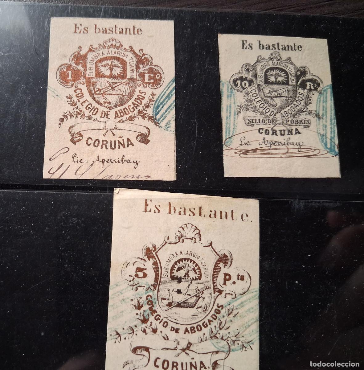 Sellos: Timbres de bastanteo del Colegio de Abogados de Coru&ntilde;a