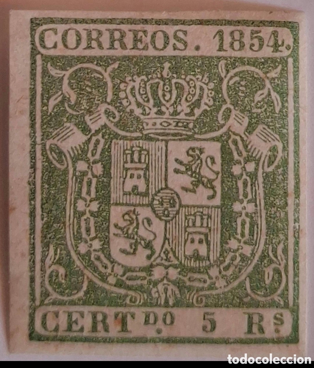 Stamps: 1854,edifil 26,escudo de Espa&ntilde;a
