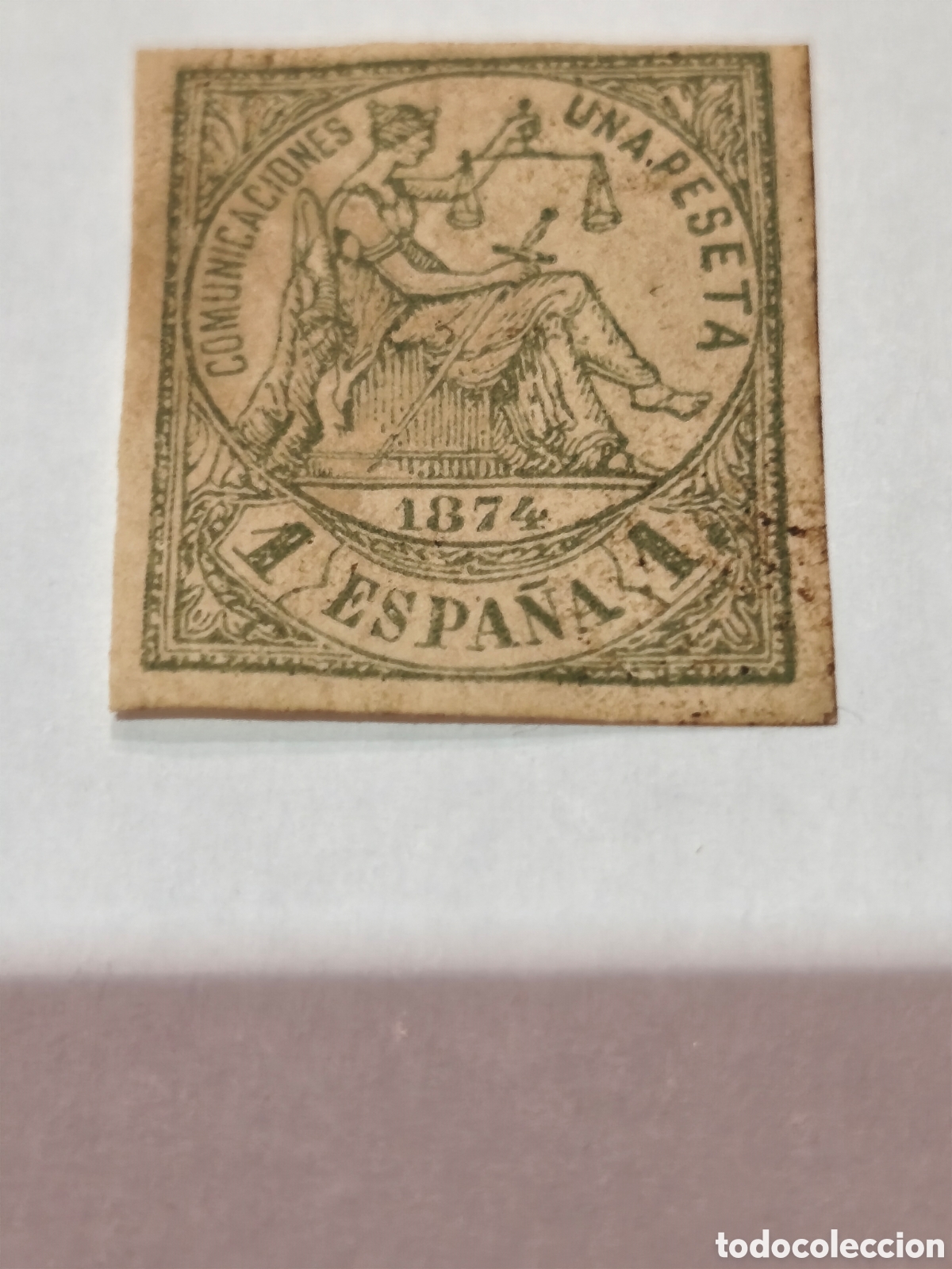 Francobolli: Sello cl&aacute;sico de Espa&ntilde;a n 150A,variedad sin dentar muy dif&iacute;cil nuevo con goma** 1 pts verde ver
