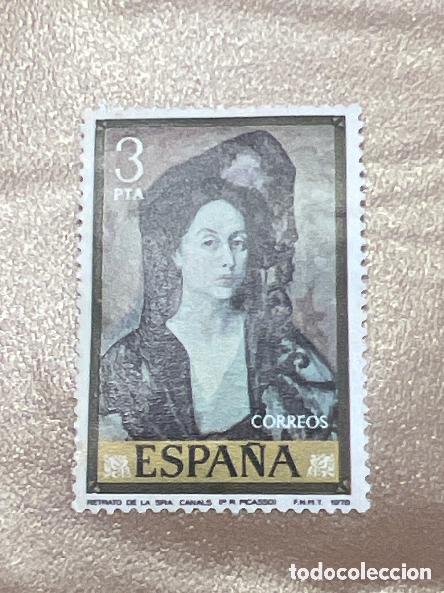 Sellos: Sello Espa&ntilde;a 1978 - Pintura: Retrato de la Sra. Canals (Pablo Picasso) 3 ptas Nuevo