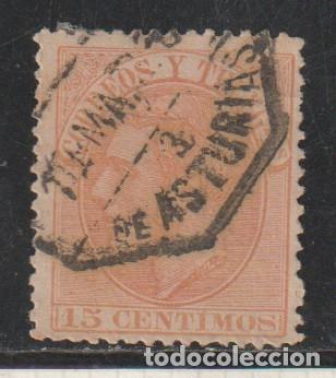 Sellos: ESPA&Ntilde;A // EDIFIL 210 // 1882 ... USADO - MATASELLOS DE ASTURIAS
