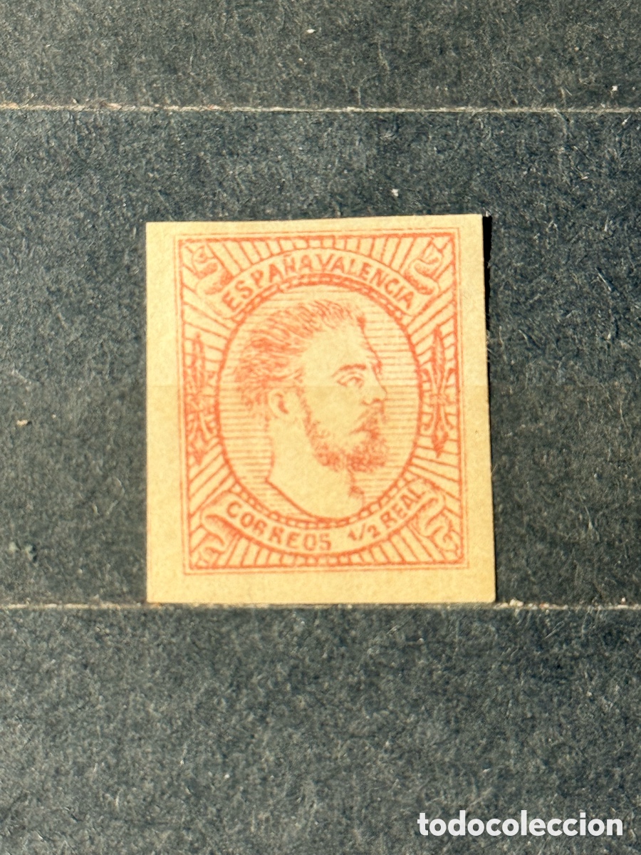 Sellos: Espa&ntilde;a. 1874. Carlos VII. Edifil 159A. Nuevo *