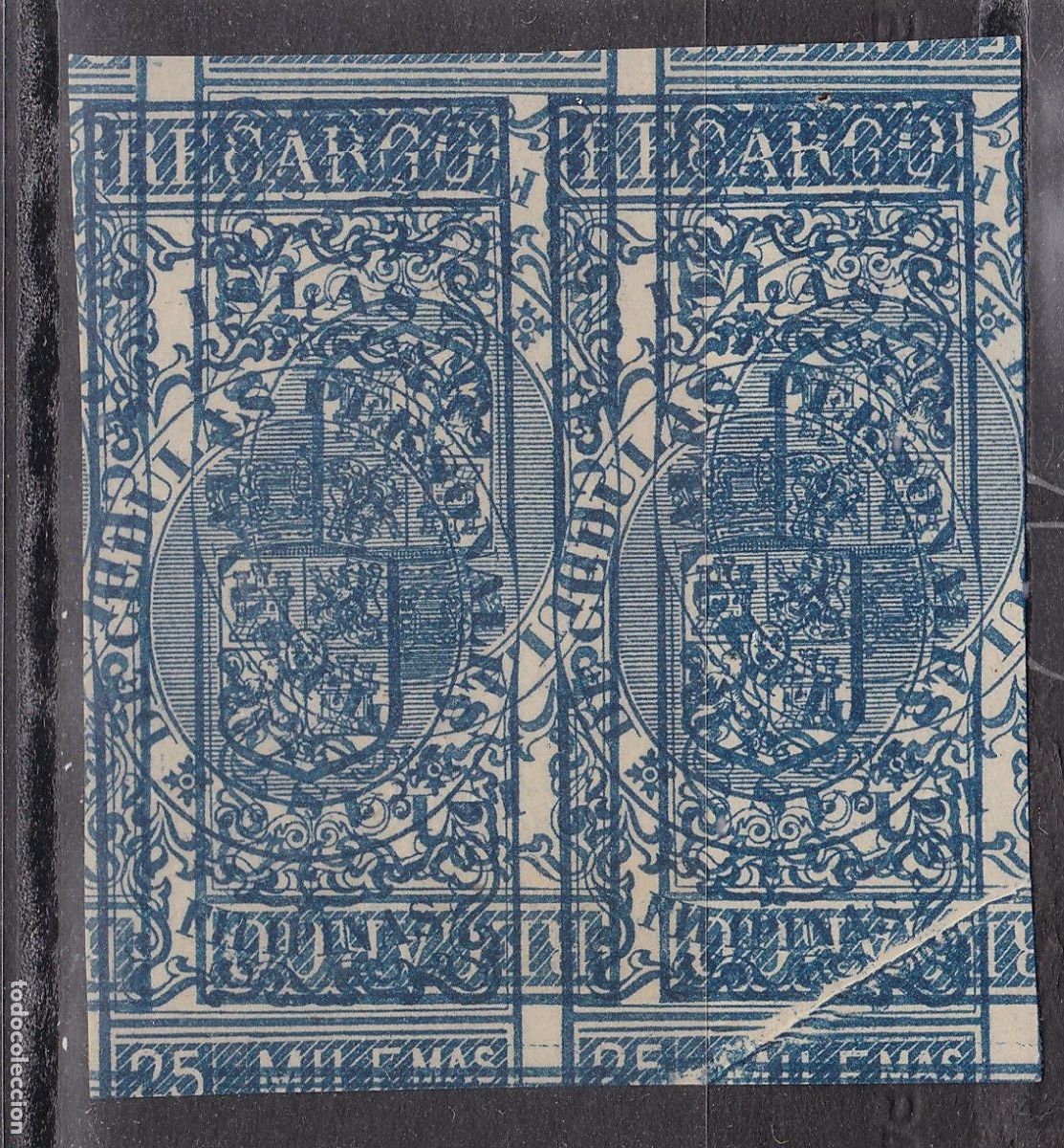Stamps: FC-36- Fiscales RARA MACULATURA recargo CEDULAS PERSONALES 25 mil (*)