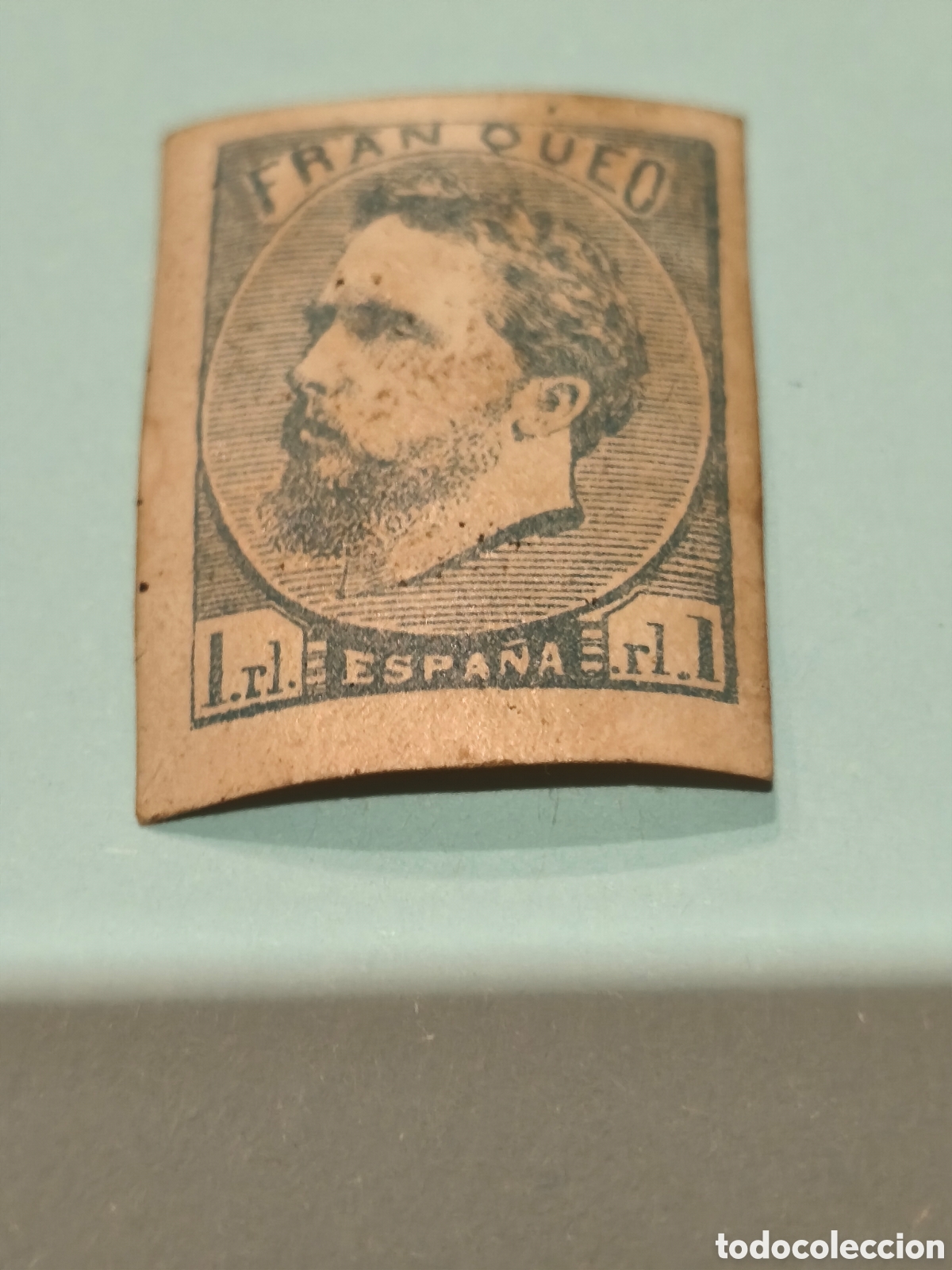 Sellos: Sello cl&aacute;sico carlista n 156 nuevo con goma** amplios margenes1 real azul ver im&aacute;genes ocasi&oacute;n