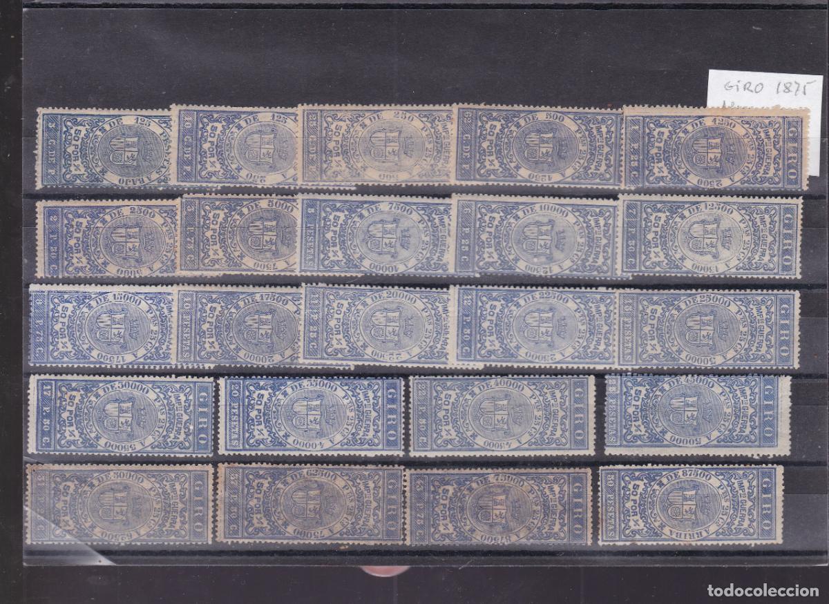 Sellos: AA34- FISCALES GIRO 1875 Alemany NE 1/23 Nuevos **/*