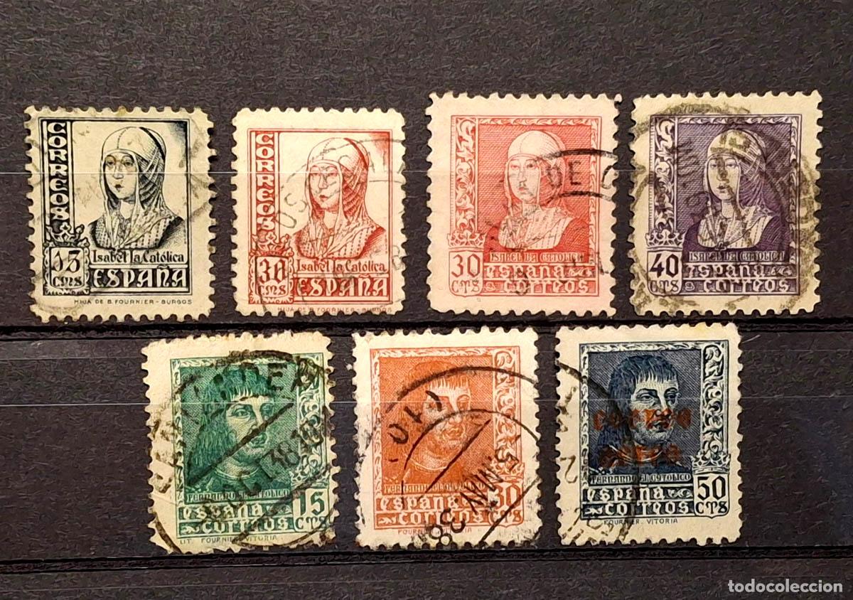 Sellos: 7 sellos Isabel y Fernando