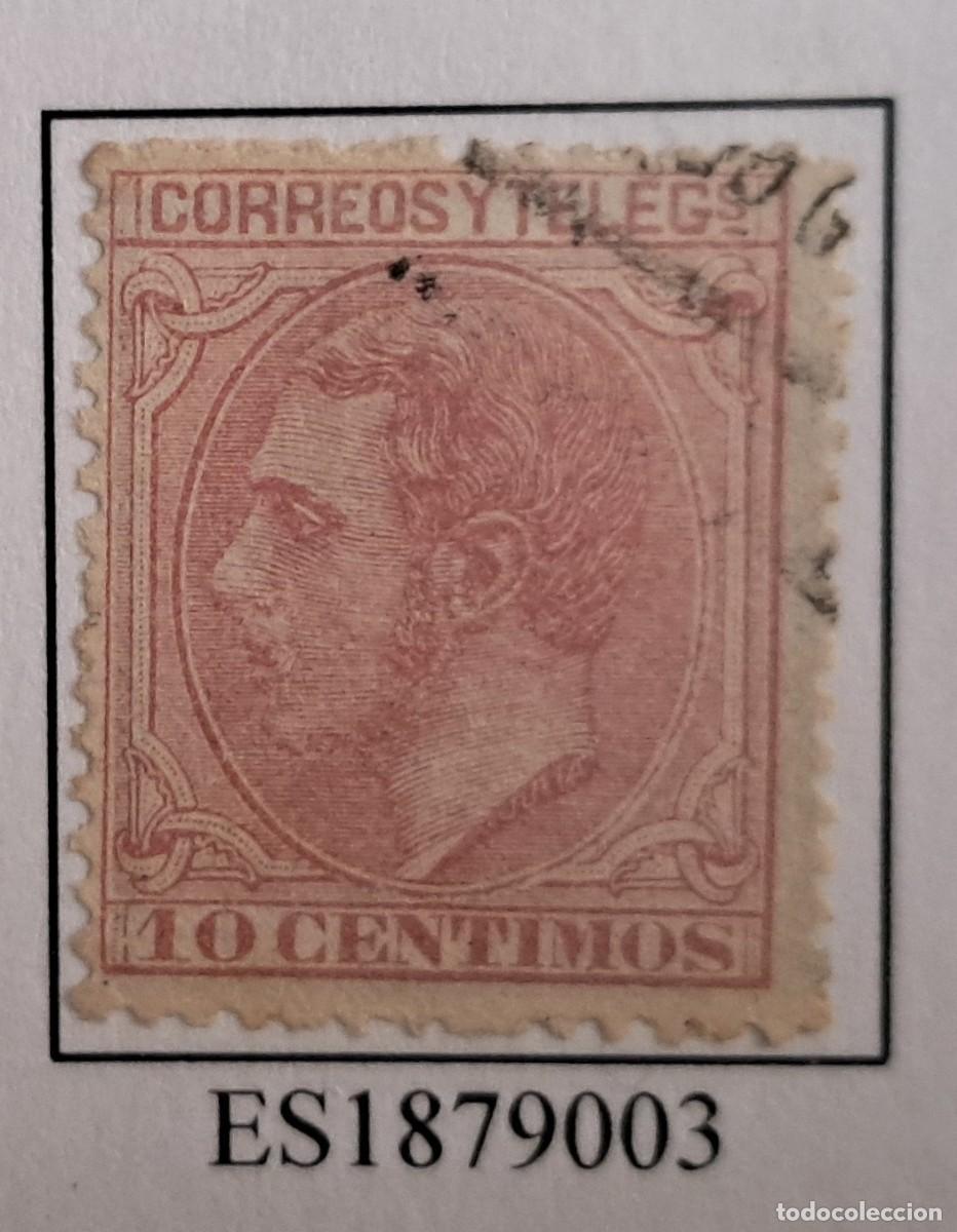 Sellos: Sello de Espa&ntilde;a usado, 1879 Alfonso XII 10 cent. de peseta Edifil 202