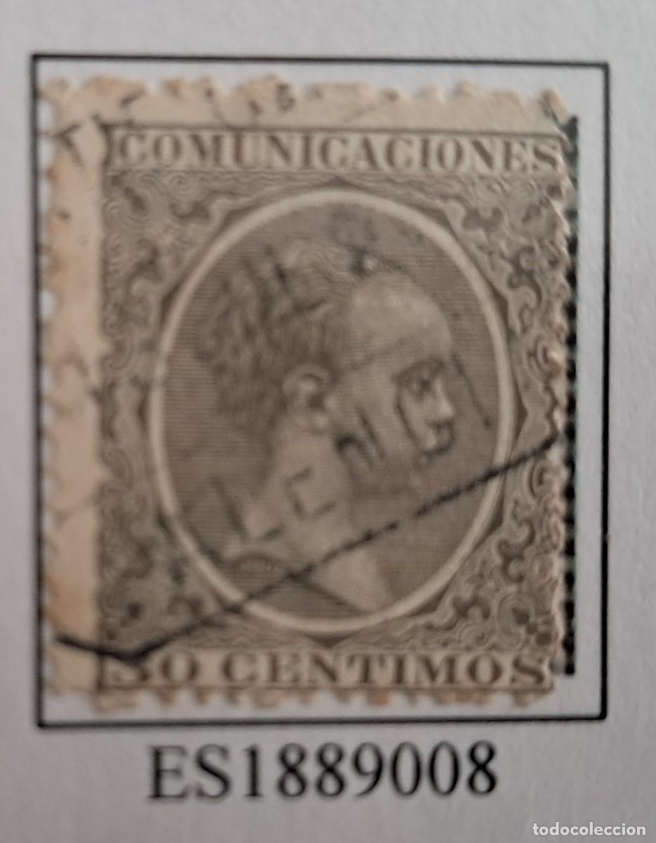 Sellos: Sello Espa&ntilde;a 1889 - Alfonso XIII &rdquo;El Pel&oacute;n&rdquo; - 30 c&eacute;ntimos - Edifil 222, matasellado.